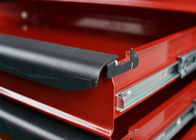 ロックできる車輪の赤く頑丈な貯蔵の金属用具キャビネットの道具箱
