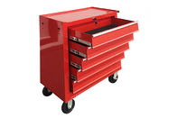 エヴァのマットとの車輪のSpccの冷たい鋼鉄用具の貯蔵の24&quot; 5つの引出しの赤い道具箱