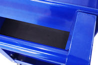 730x380x780Mmの研修会の青い金属の三層のトロリーでの転がり機械工用具のカート
